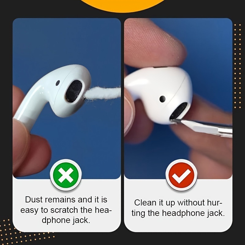 dropship 1pc Headset Cleaning Pen Kit Headset Case Airpods Pro 1 2 3 Headset Cleaning Brush Tool