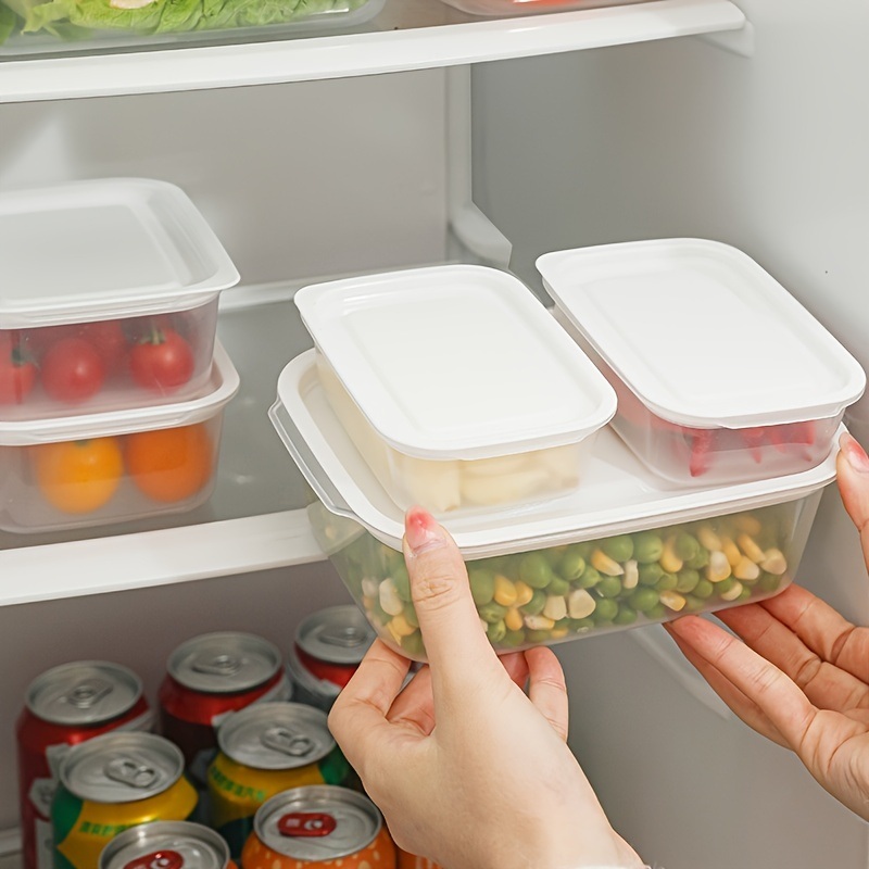 dropship 3pcs Fresh-keeping Box; Sealed Box; Refrigerator Storage Box; Fruit And Vegetable Food Finishing Storage Box; Kitchen Supplies