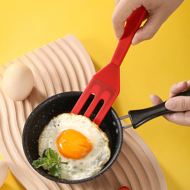 dropship 1pc Silicone Spatula; Non-stick Baking Spatula; Heat Resistant Cookie Spatula; Mini Slotted Serve Turner For Flip Egg; Kitchen Tools