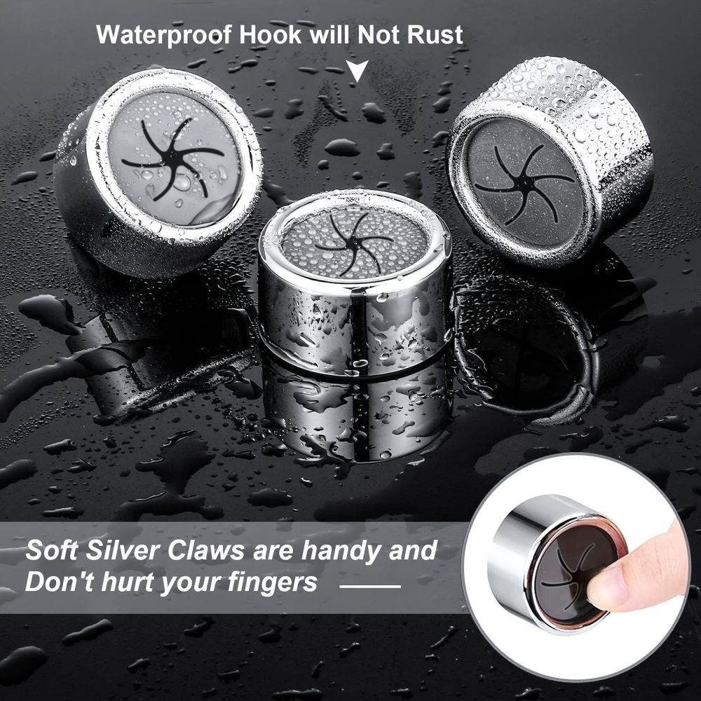 dropship 1/3/8pcs Kitchen Towel Holder, Self Adhesive Wall Dish Towel Hook, Round Wall Mount Towel Holder For Bathroom, Kitchen And Home, Wall, Cabinet, Garage, No Drilling Required