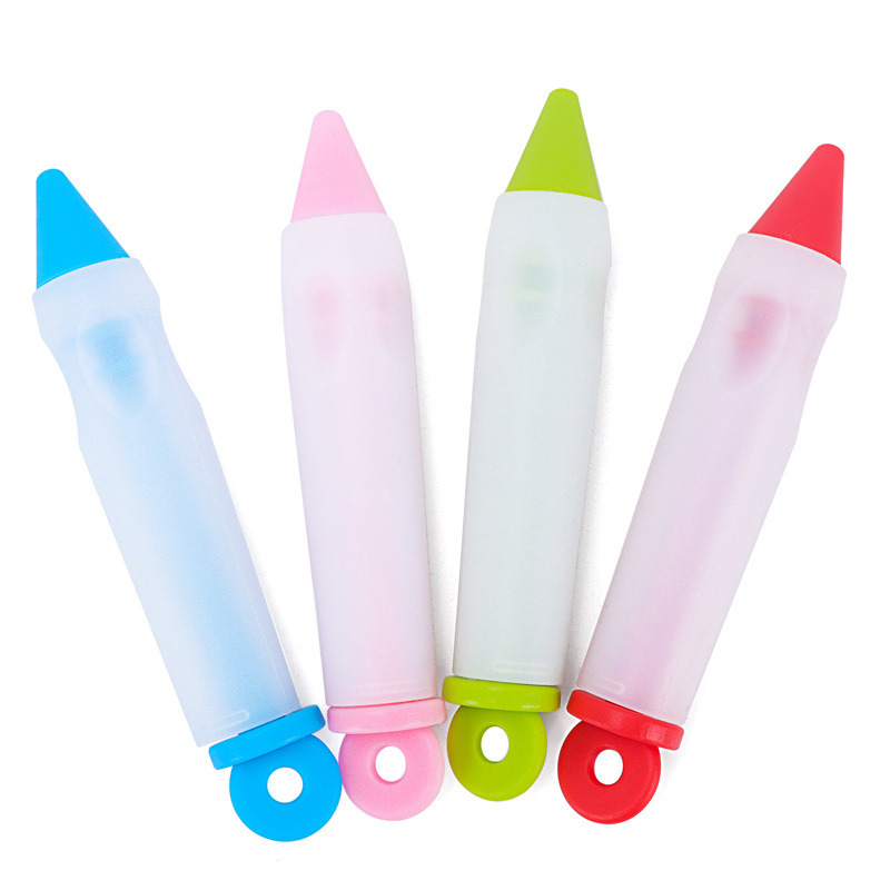 dropship Food Writing Decorating Pen, Nozzle Tool Squeeze Cream Chocolate Cupcakes Piping Icing Cake Dessert Pen Baking Gun