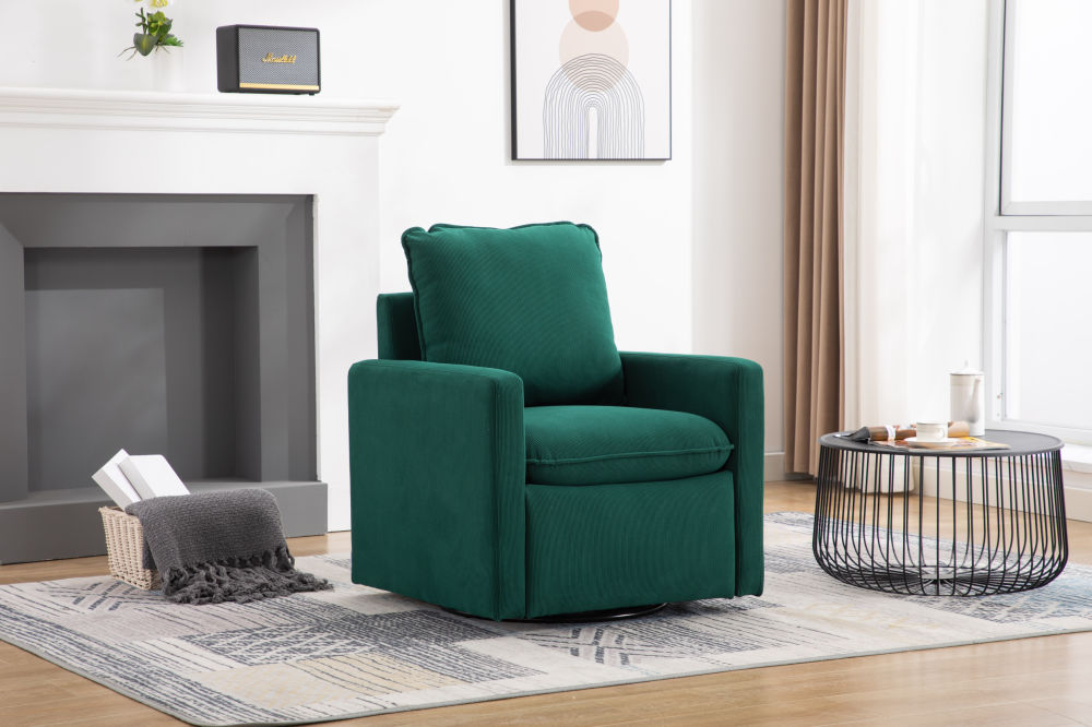 dropship COOLMORE Swivel Barrel Chair, Comfy Round Accent Sofa Chair for Living Room, 360 Degree Swivel Barrel Club Chair, Leisure Arm Chair for Nursery, Hotel, Bedroom, Office, Lounge