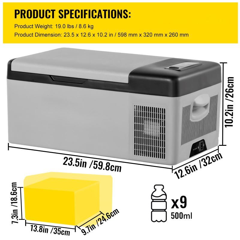 dropship Camping Travel & Picnics Portable Car Refrigerator Mini Fridge Freezer