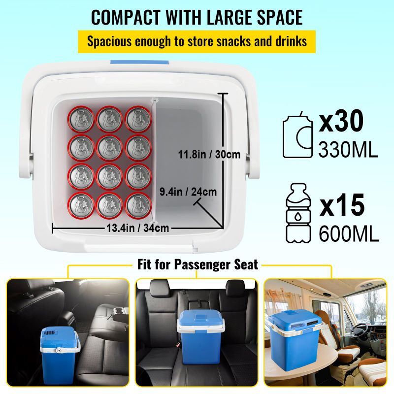 dropship Camping Travel & Picnics Portable Car Refrigerator Mini Fridge Freezer