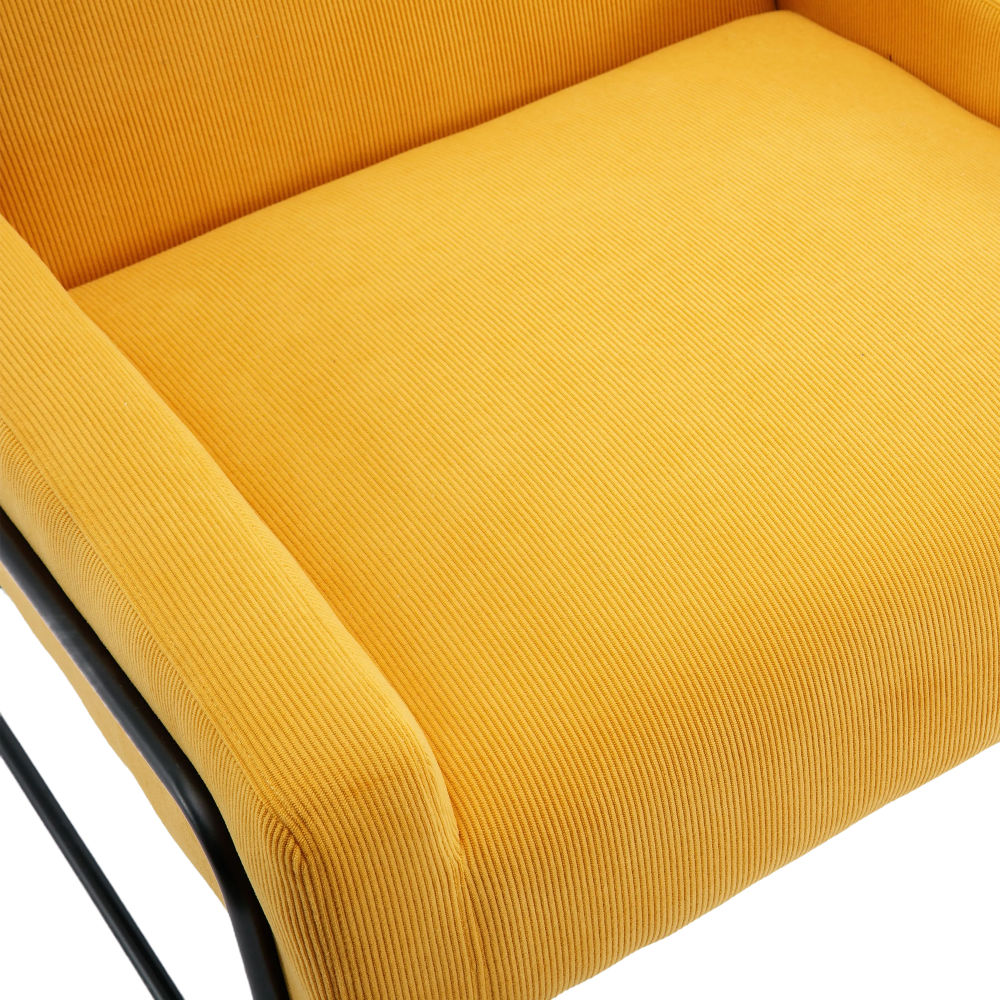 dropship COOLMORE Accent Chair - Modern Industrial Slant Armchair with Metal Frame - Premium High Density Soft Single chair for Living Room Bedroom