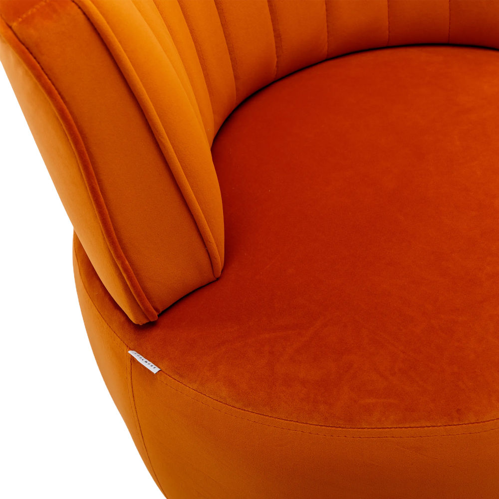 dropship 360 Degree Swivel Cuddle Barrel Accent Sofa Chairs, Round Armchairs with Wide Upholstered, Fluffy Velvet Fabric Chair for Living Room, Bedroom, Office, Waiting Rooms