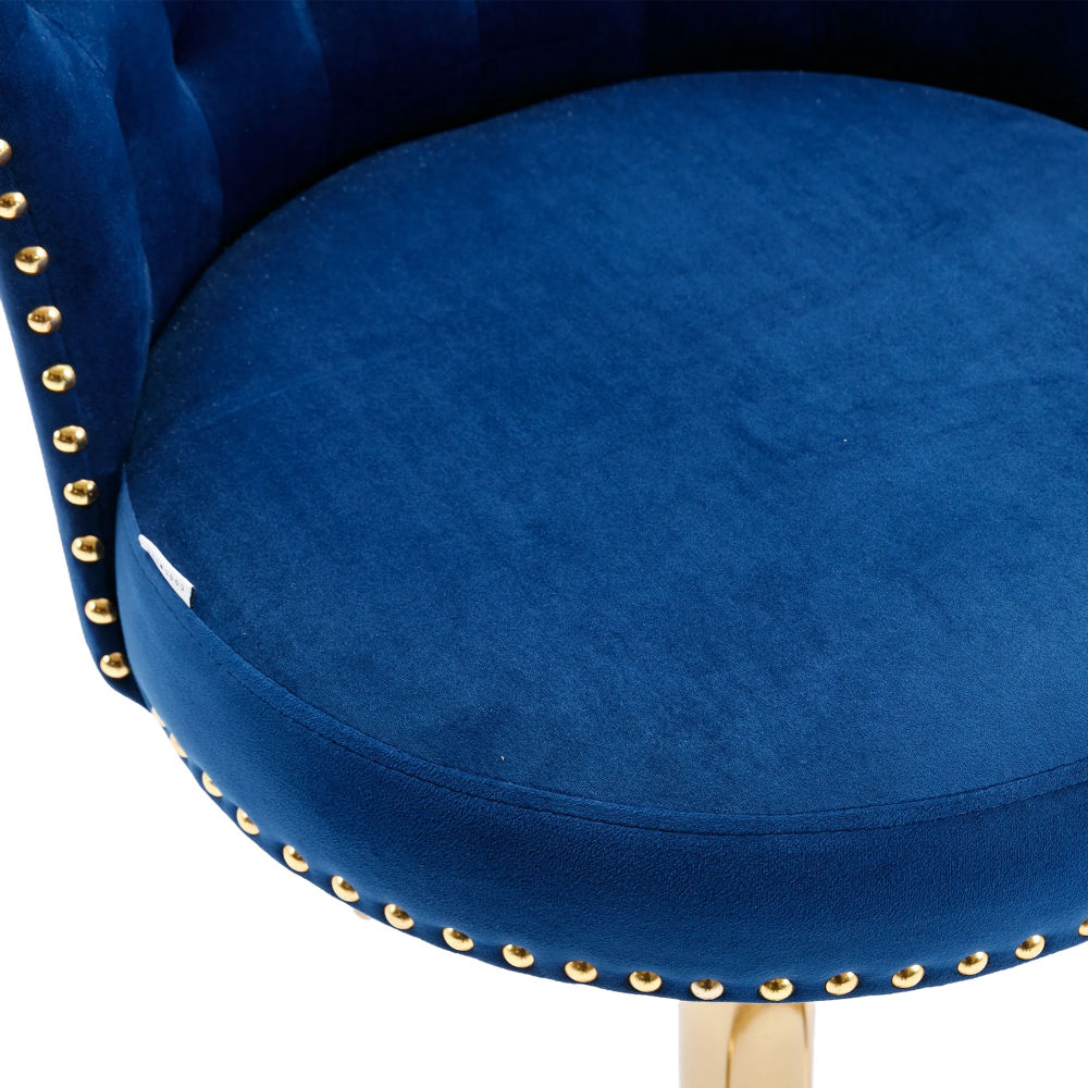dropship COOLMORE Swivel Bar Stools Set of 2 Adjustable Counter Height Chairs with Footrest for Kitchen, Dining Room 2PC/SET