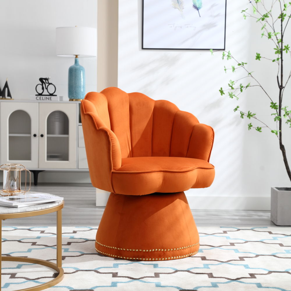 dropship COOLMORE Swivel Barrel Chair, Comfy Round Accent Sofa Chair for Living Room, 360 Degree Swivel Barrel Club Chair, Leisure Arm Chair for Nursery, Hotel, Bedroom, Office, Lounge