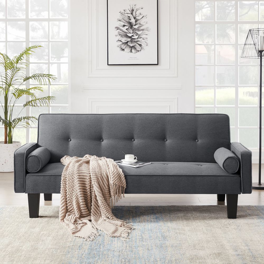 dropship MEGA fabric sofa, medieval love seat sofa furniture, with pillows, living room button tufted sofa, pull point design