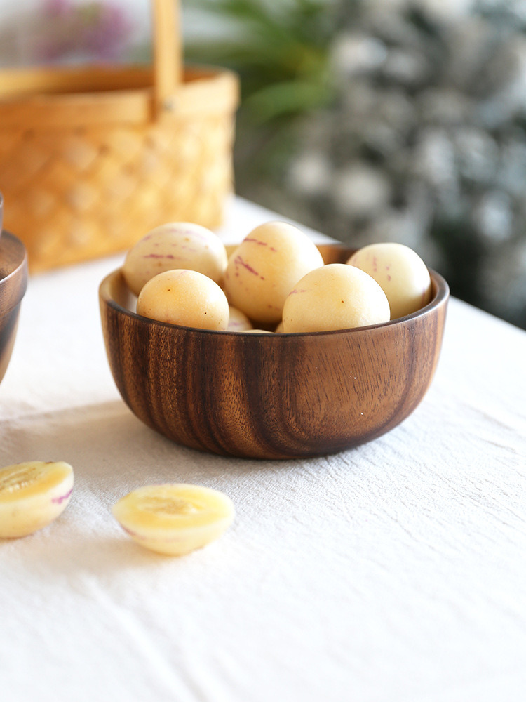 dropship Acacia wooden bowl wooden tableware