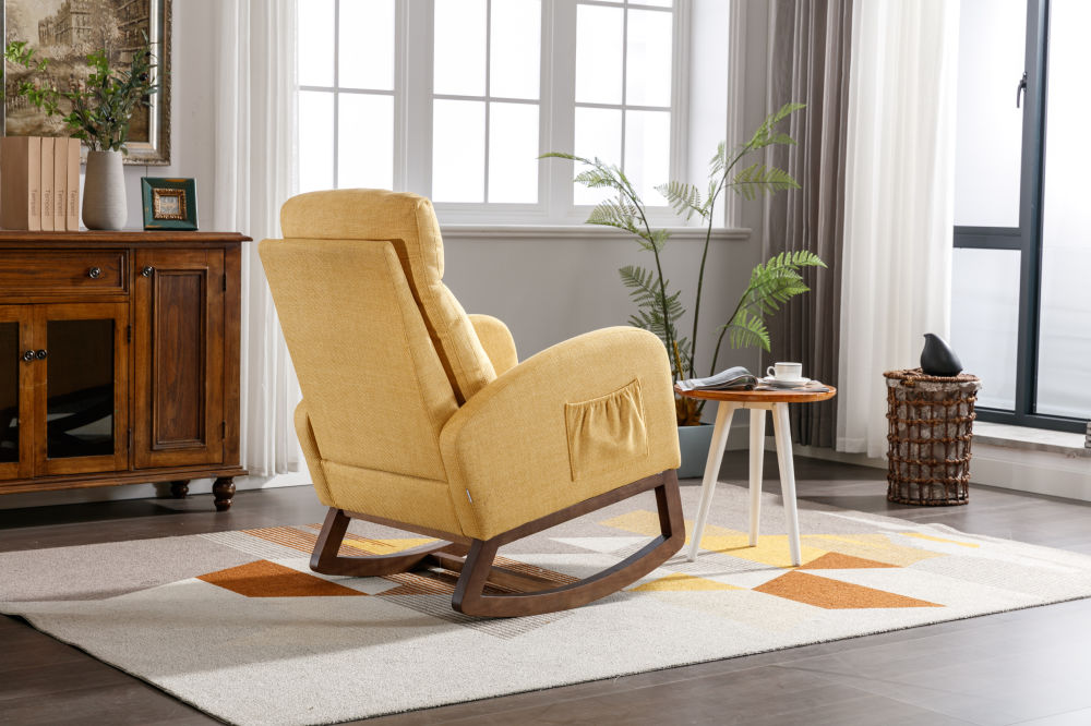 dropship COOLMORE living room Comfortable rocking chair living room chair