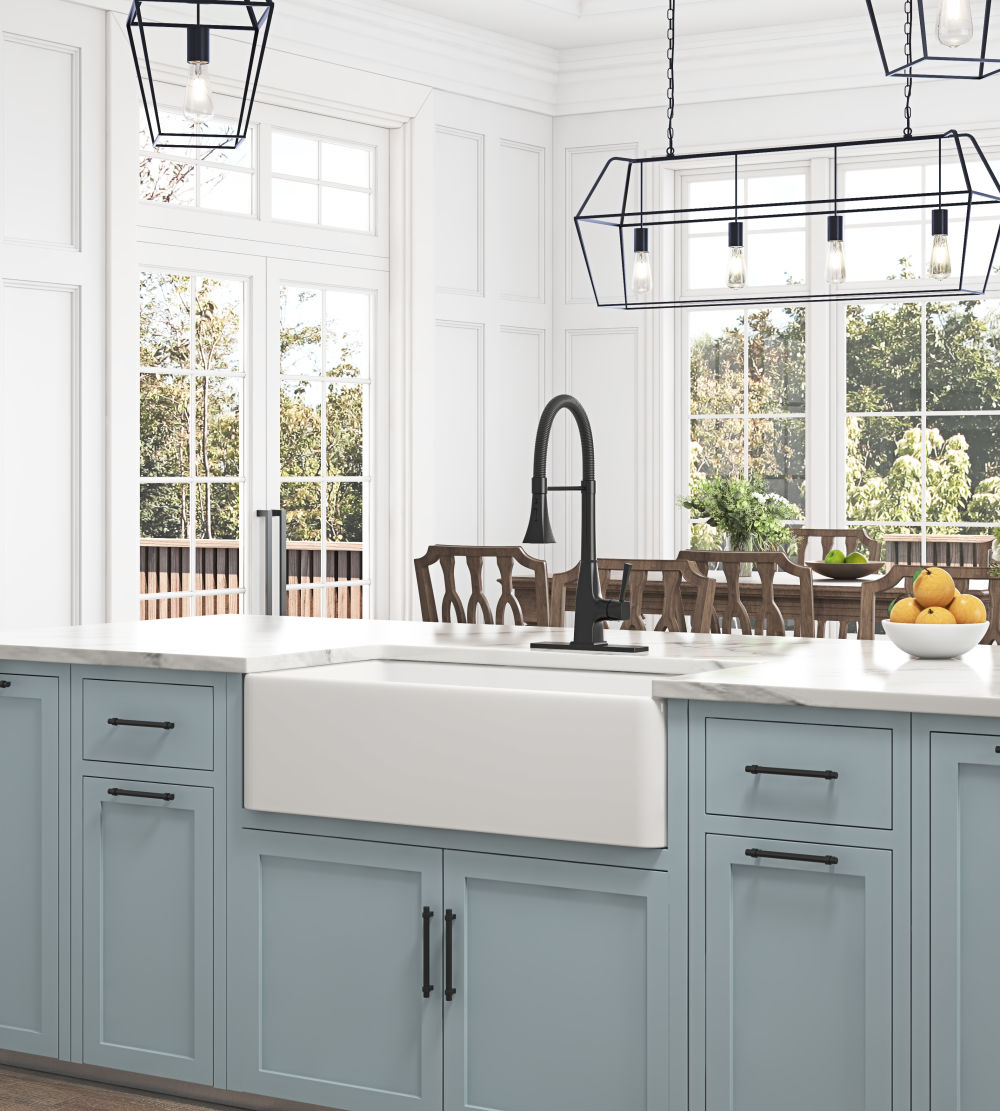dropship Inch White Farmhouse Sink Deep Apron Sink Undermount Farmhouse Kitchen Sink Single Farm Sink