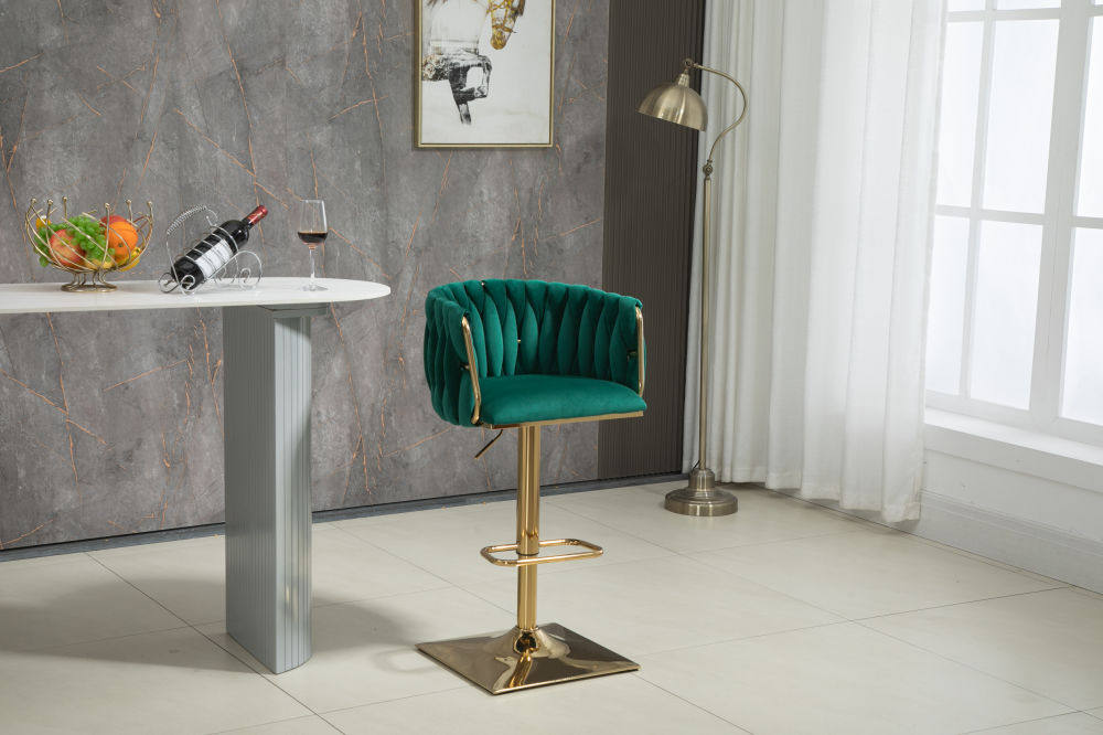 dropship COOLMORE Vintage Bar Stools with Back and Footrest Counter Height Dining Chairs 2PC/SET