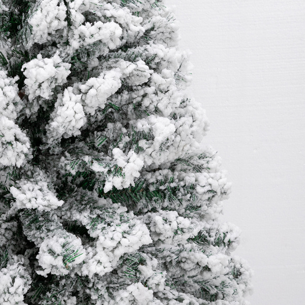 dropship 7.5ft Automatic Tree Structure PVC Material Green Flocking 1450 Branches Christmas Tree