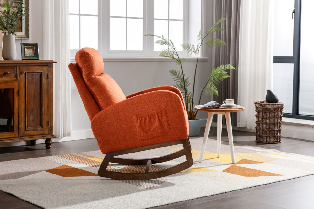dropship COOLMORE living room Comfortable rocking chair living room chair