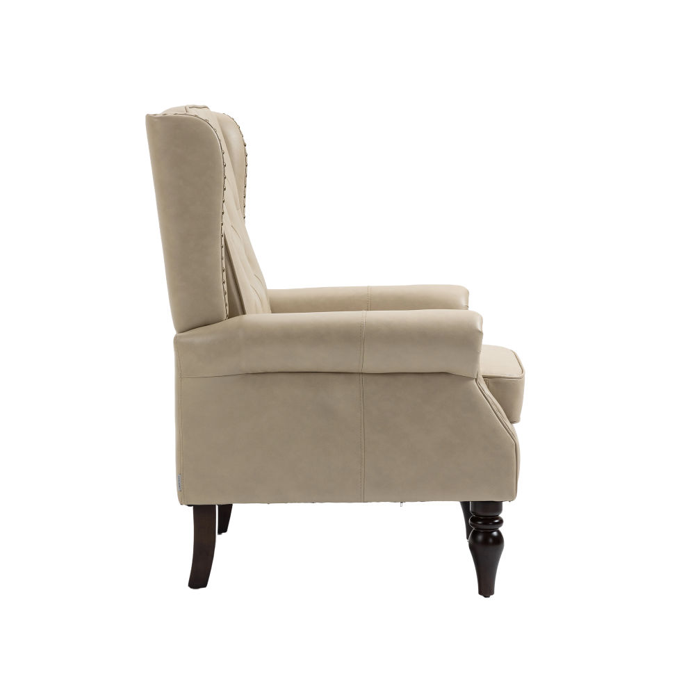 dropship COOLMORE Wood Frame Armchair, Modern Accent Chair Lounge Chair for Living Room