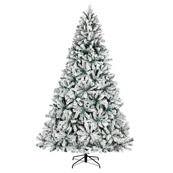 dropship 7.5ft Automatic Tree Structure PVC Material Green Flocking 1450 Branches Christmas Tree