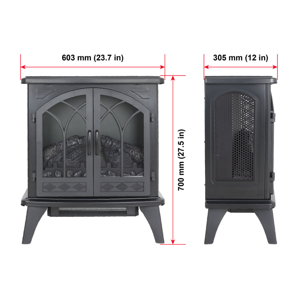 dropship 24 inch 3D Infrared Electric Stove with remote control