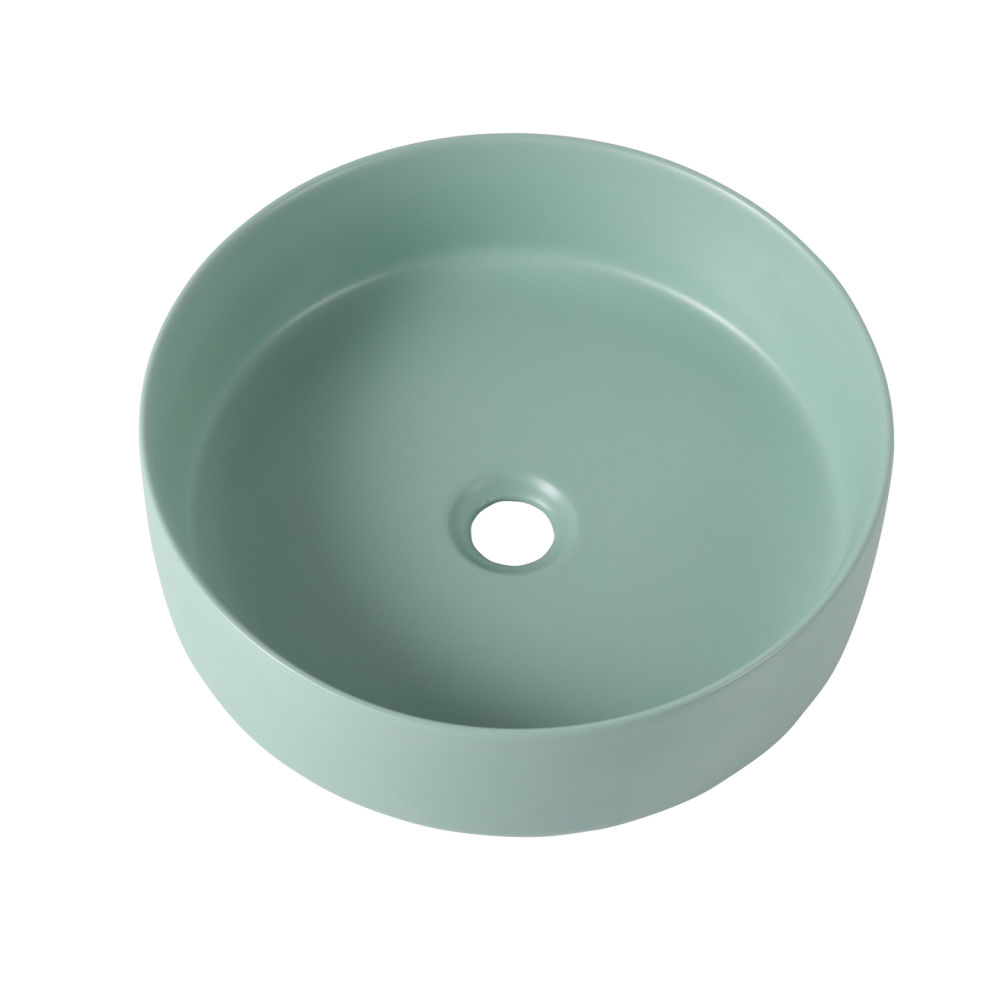 dropship Ceramic Circular Vessel Bathroom Sink Art Sink