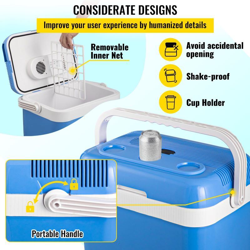 dropship Camping Travel & Picnics Portable Car Refrigerator Mini Fridge Freezer