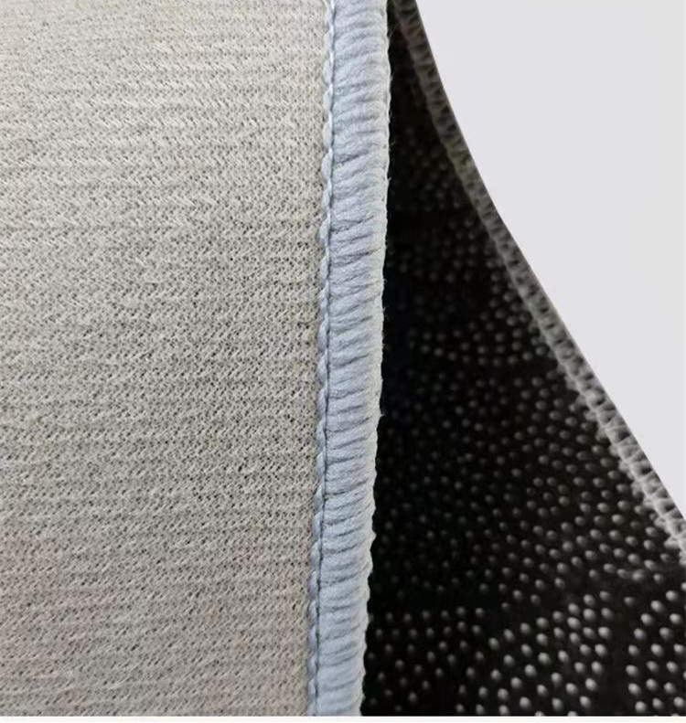 dropship Simple Geometric Home Entrance Floor Mat Crystal Velvet Absorbent Non-slip Arched Rectangle Carpet Home Decoration Foot Mat Semi-circle Door Mat