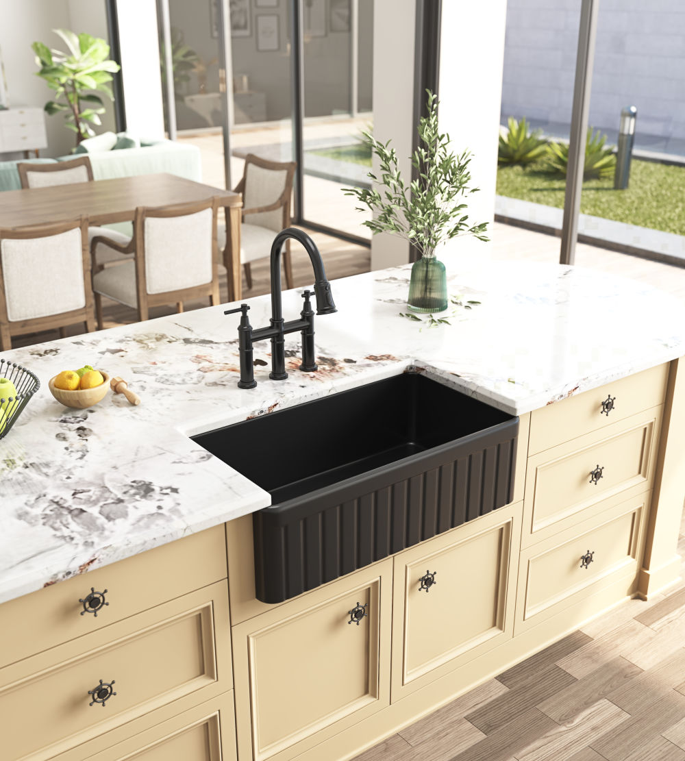 dropship Inch White Farmhouse Sink Deep Apron Sink Undermount Farmhouse Kitchen Sink Single Farm Sink