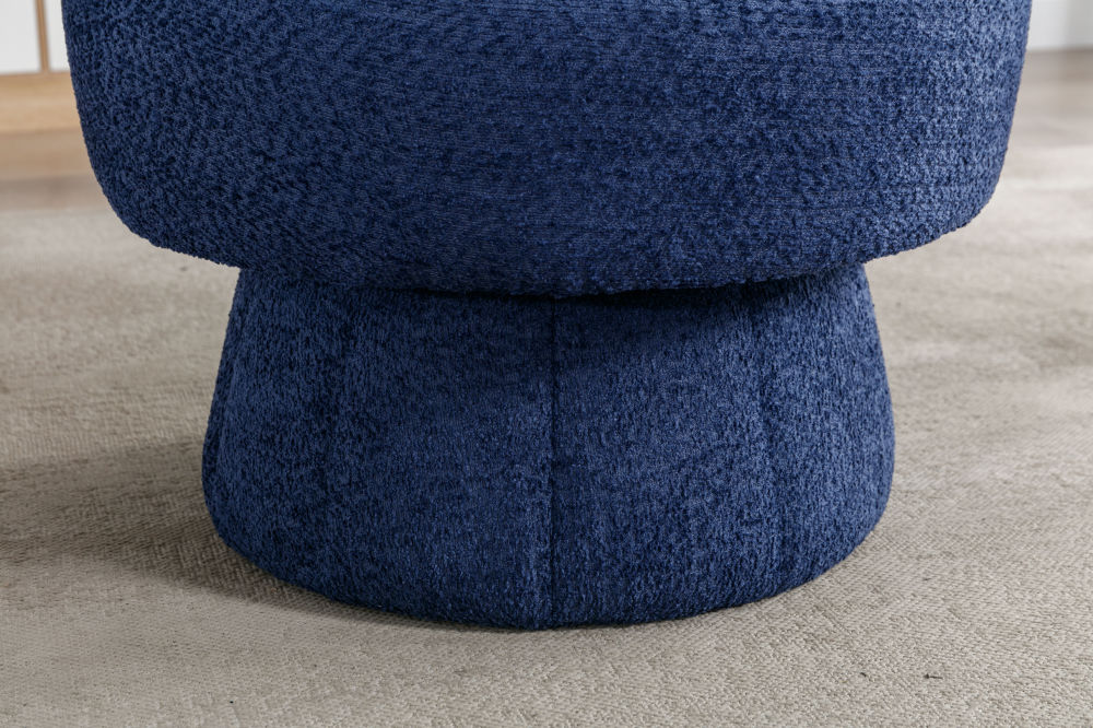 dropship 360 Degree Swivel Cuddle Barrel Accent Chairs, Round Armchairs with Wide Upholstered, Fluffy Fabric Chair for Living Room, Bedroom, Office, Waiting Rooms