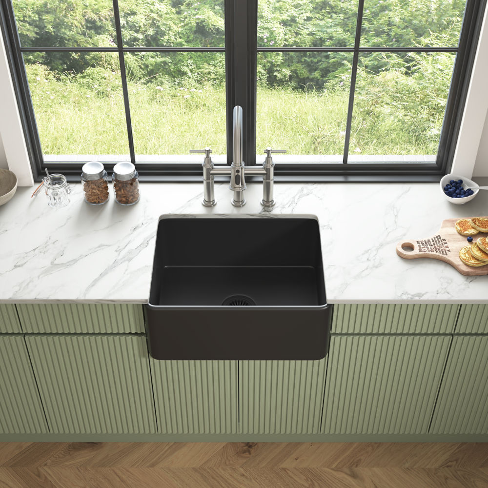 dropship Inch White Farmhouse Sink Deep Apron Sink Undermount Farmhouse Kitchen Sink Single Farm Sink