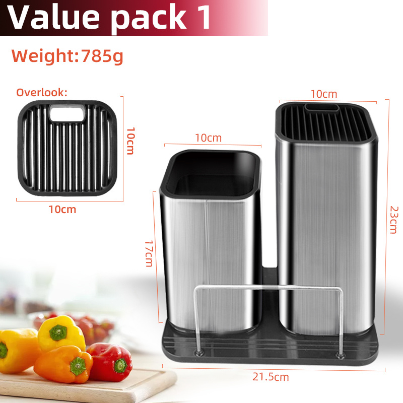 dropship Drainable Knife Chopping Board Holder Size Chopper Holder