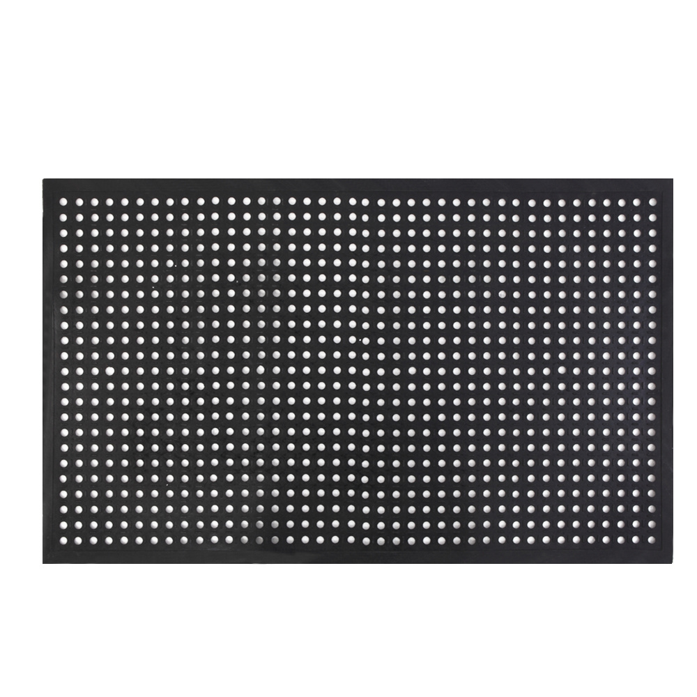 dropship Bar Kitchen Industrial Multi-functional Anti-fatigue Drainage Rubber Non-slip Hexagonal Floor Mat 35" x 59"