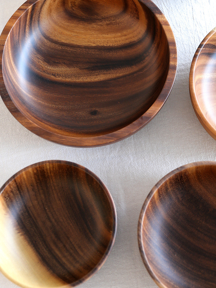 dropship Acacia wooden bowl wooden tableware