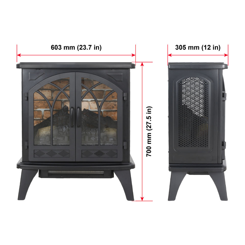 dropship 24 inch 3D Infrared Electric Stove with remote control