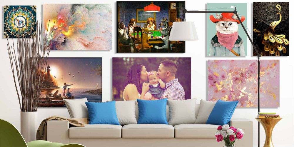 dropship Customize Canvas Prints with Your Photo Canvas Wall Art- Personalized Canvas Picture, Customized To Any Style, US Factory Drop Shipping,Gifts for Family, Wedding, Friends, Home Decoration,Pet/Animal
