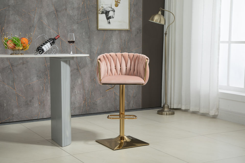 dropship COOLMORE Vintage Bar Stools with Back and Footrest Counter Height Dining Chairs 2PC/SET