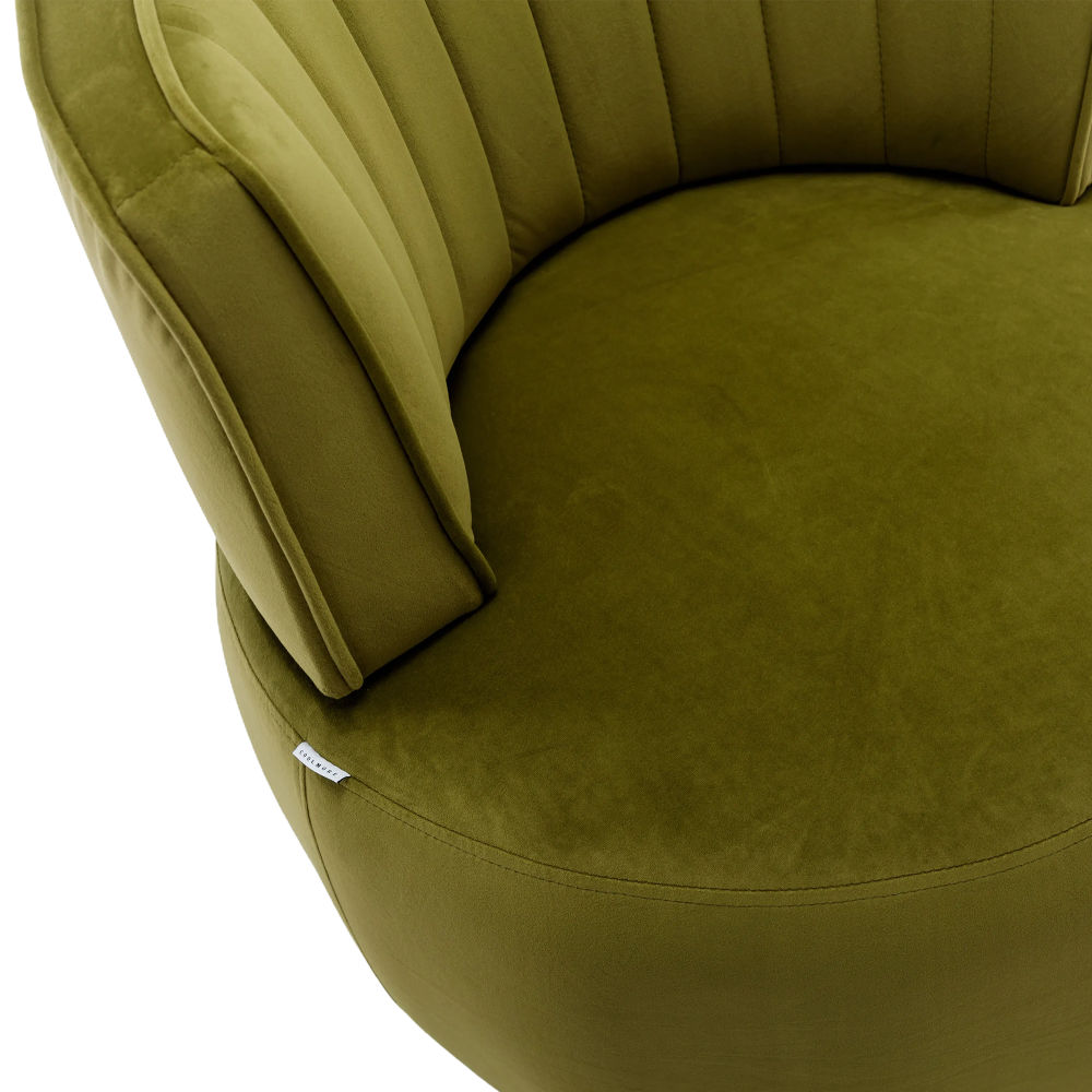 dropship 360 Degree Swivel Cuddle Barrel Accent Sofa Chairs, Round Armchairs with Wide Upholstered, Fluffy Velvet Fabric Chair for Living Room, Bedroom, Office, Waiting Rooms