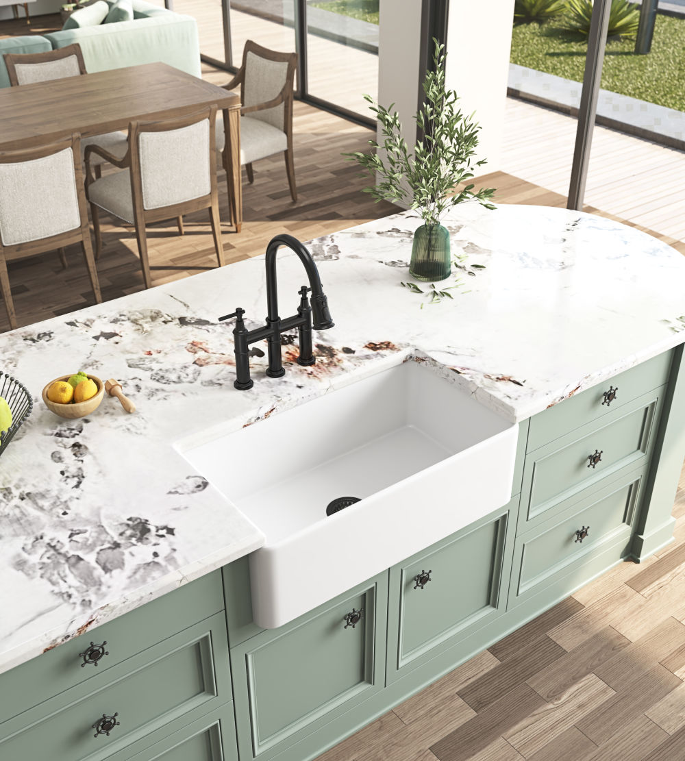 dropship Inch White Farmhouse Sink Deep Apron Sink Undermount Farmhouse Kitchen Sink Single Farm Sink