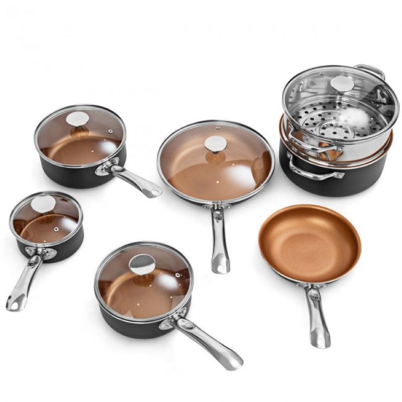 dropship Home Daily Delicacies Pot 12-Piece Safe Non-Stick Cookware Set