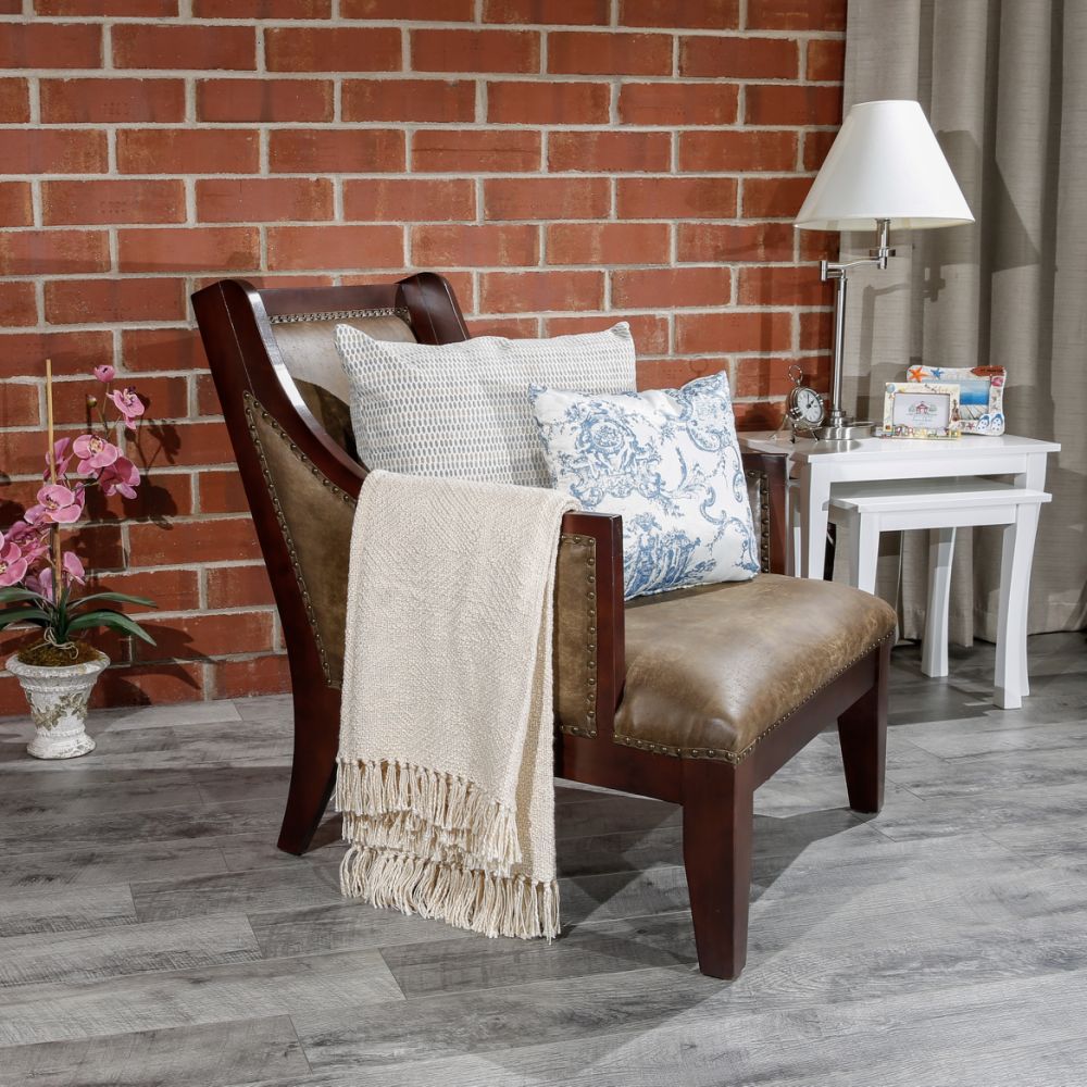 dropship Leather Accent Chair
