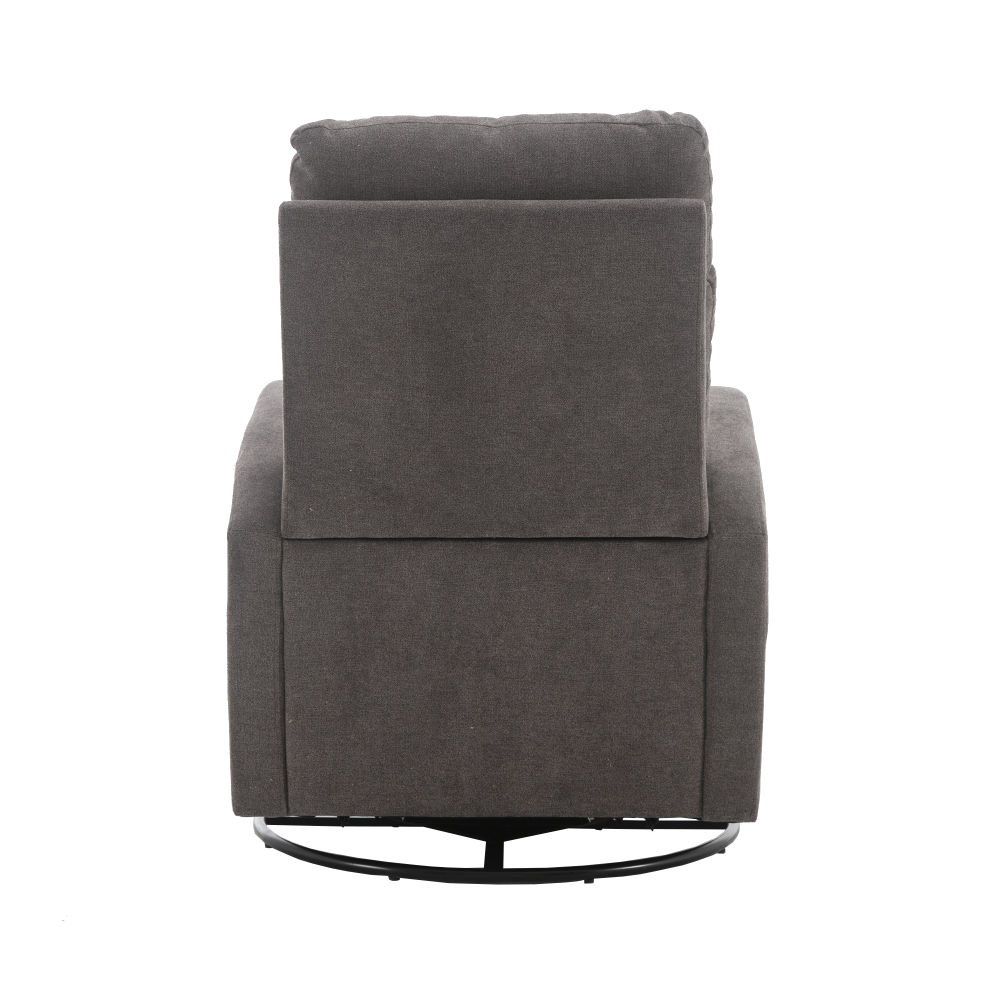 dropship JiaDa Upholstered Swivel Glider.Rocking Chair for Nursery in Dark Grey.Modern Style One Left Bag