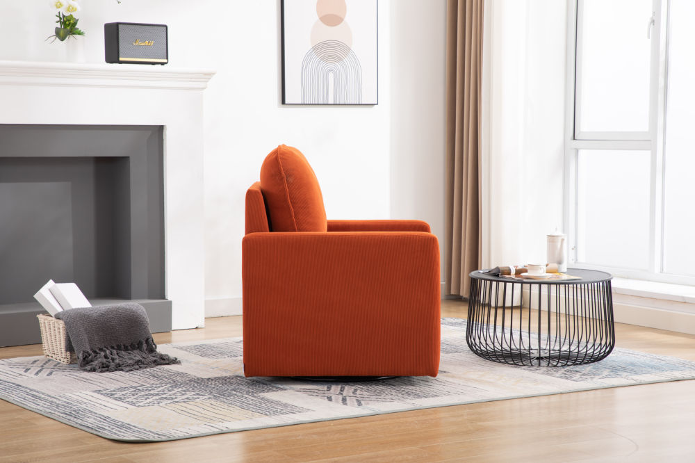 dropship COOLMORE Swivel Barrel Chair, Comfy Round Accent Sofa Chair for Living Room, 360 Degree Swivel Barrel Club Chair, Leisure Arm Chair for Nursery, Hotel, Bedroom, Office, Lounge