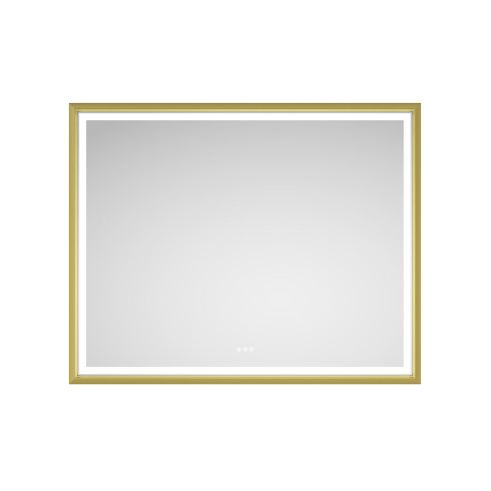 dropship 60in. W x 48 in. H LED Lighted Bathroom Wall Mounted Mirror with High Lumen+Anti-Fog Separately Control bedroom full-length mirror bathroom led mirror hair salon mirror
