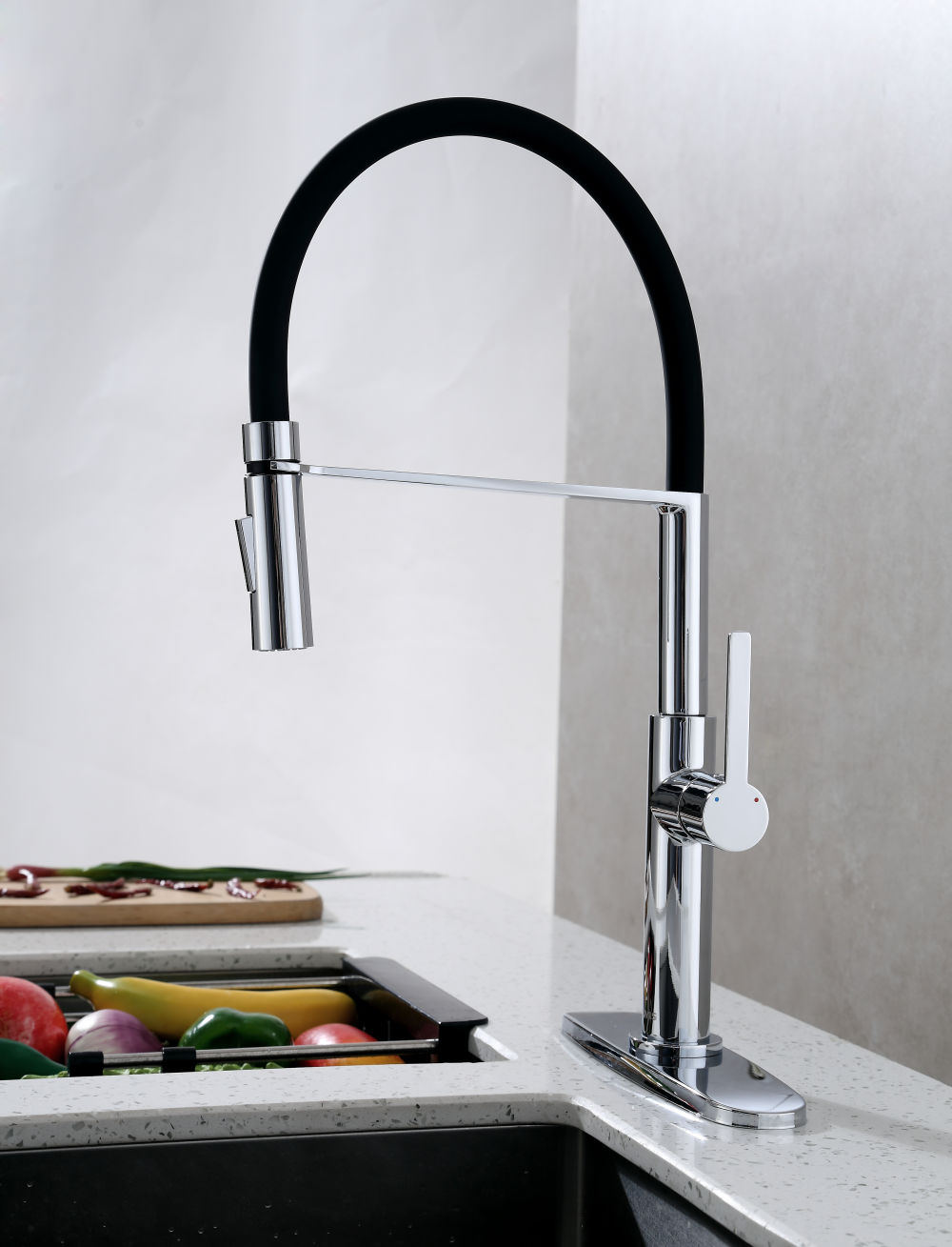 dropship Pull Down Single Handle Kitchen Faucet