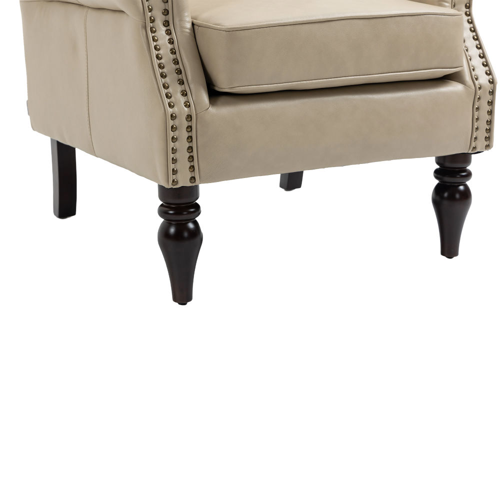 dropship COOLMORE Wood Frame Armchair, Modern Accent Chair Lounge Chair for Living Room