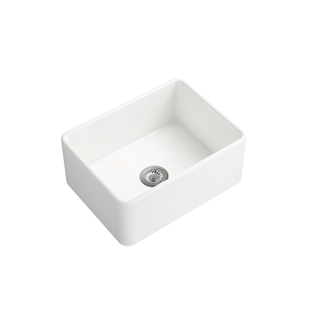 dropship Farmhouse/Apron Front White Ceramic Kitchen Sink