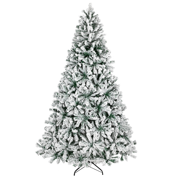 dropship 7.5ft Automatic Tree Structure PVC Material Green Flocking 1450 Branches Christmas Tree