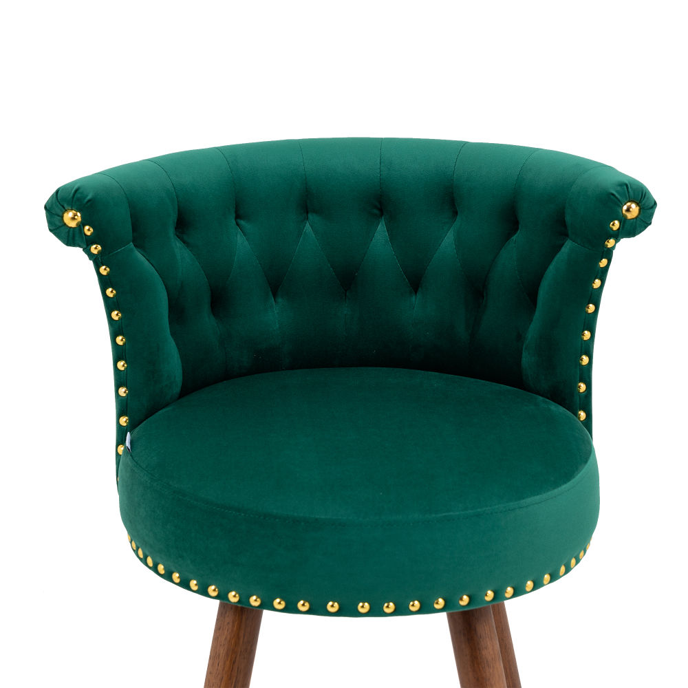 dropship COOLMORE Swivel Bar Stools with Backrest Footrest , with a fixed height of 360 degrees