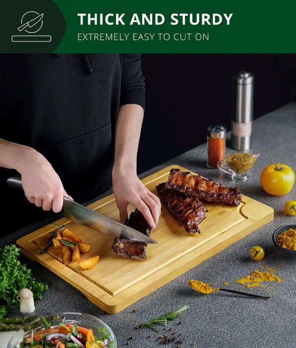 dropship Organic Bamboo Architecture Household Kitchen Accesionse Cutting Board