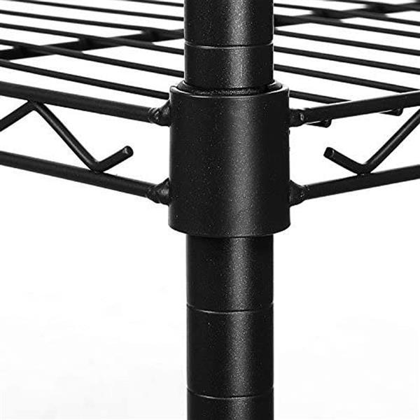 dropship 3-Tiers Large Size Heavy Duty Wire Shelving Garment Rolling Rack Clothing Rack