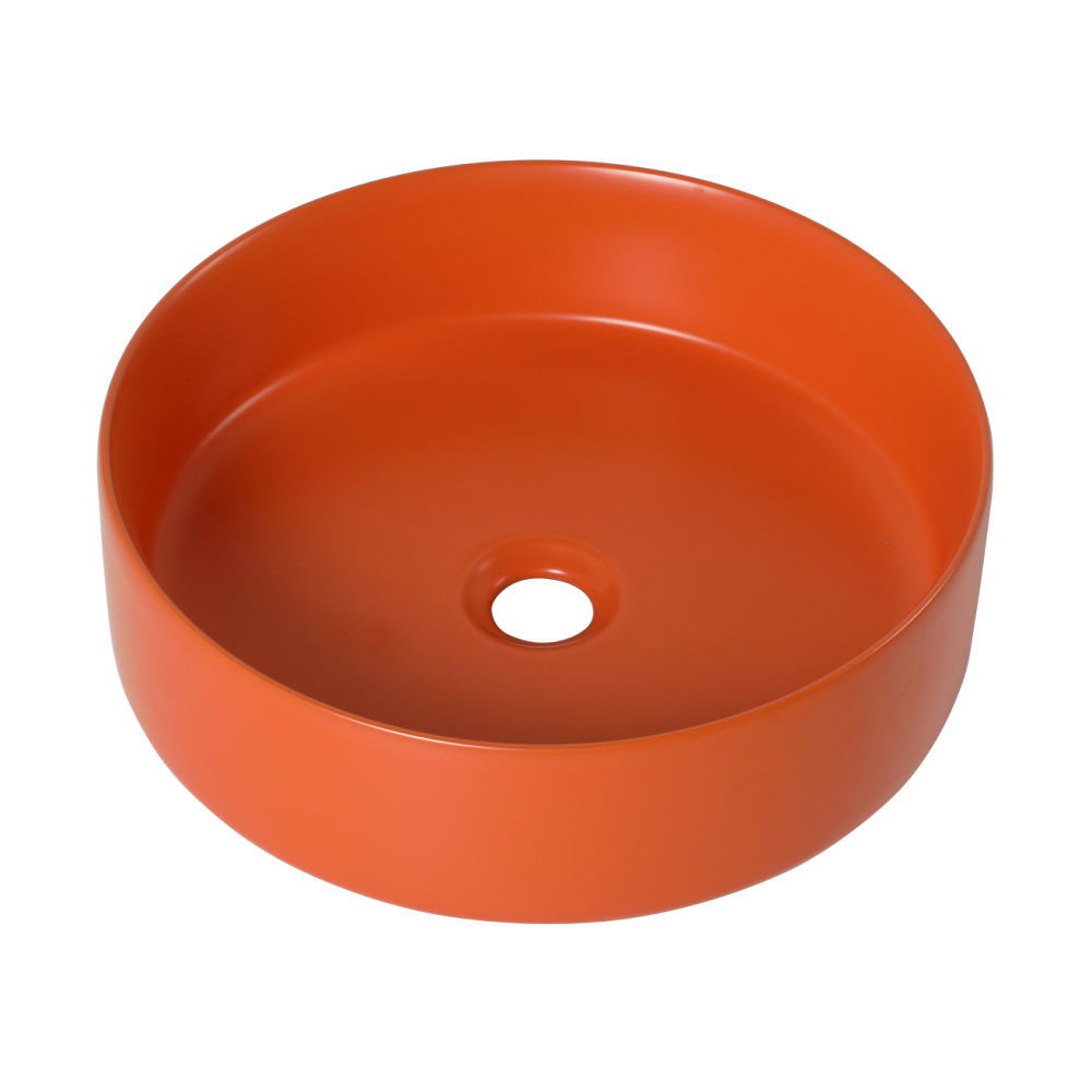 dropship Ceramic Circular Vessel Bathroom Sink Art Sink