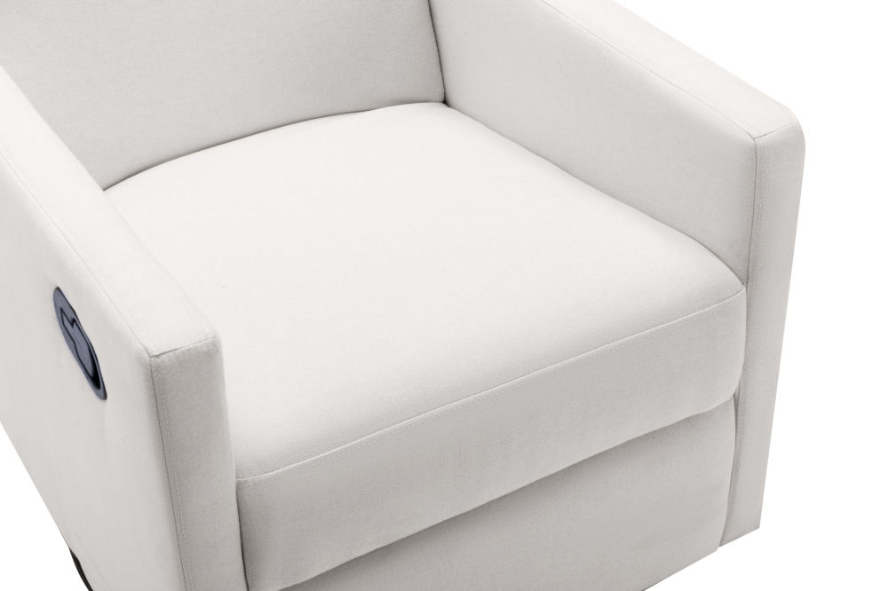 dropship Modern Upholstered Rocker Nursery Chair Plush Seating Glider Swivel Recliner Chair, Beige